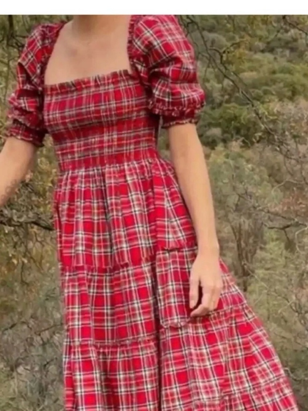 Hill House Neal Red Plaid Nap Dress